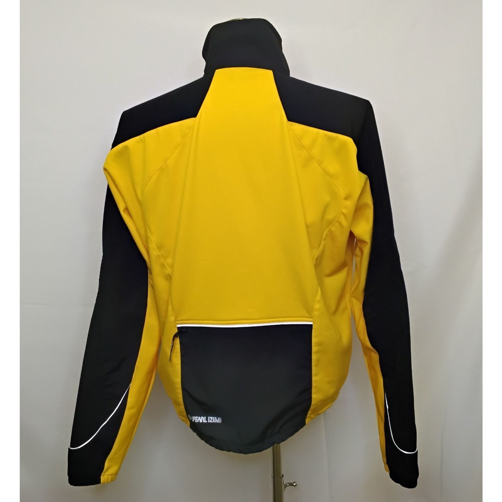 PEARL iZUMi Pearl Izumi Softshell Cycling Jacket Men's L Black/ Yellow Size US L / EU 52-54 / 3 - 3 Thumbnail