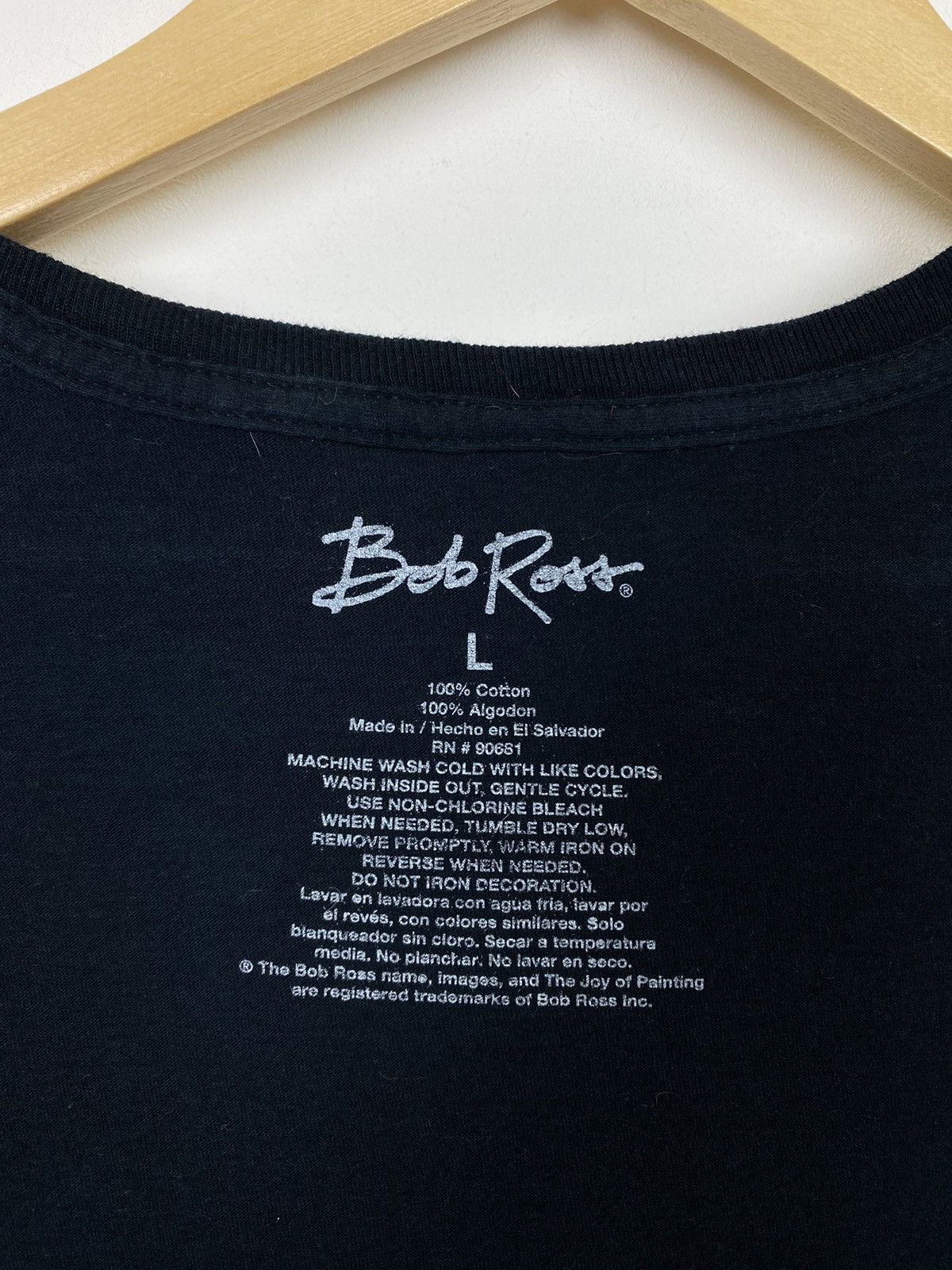 Vintage Bob Ross No Misstakes Art Graphic T-shirt Vintage Y2K Black Size US L / EU 52-54 / 3 - 5 Thumbnail