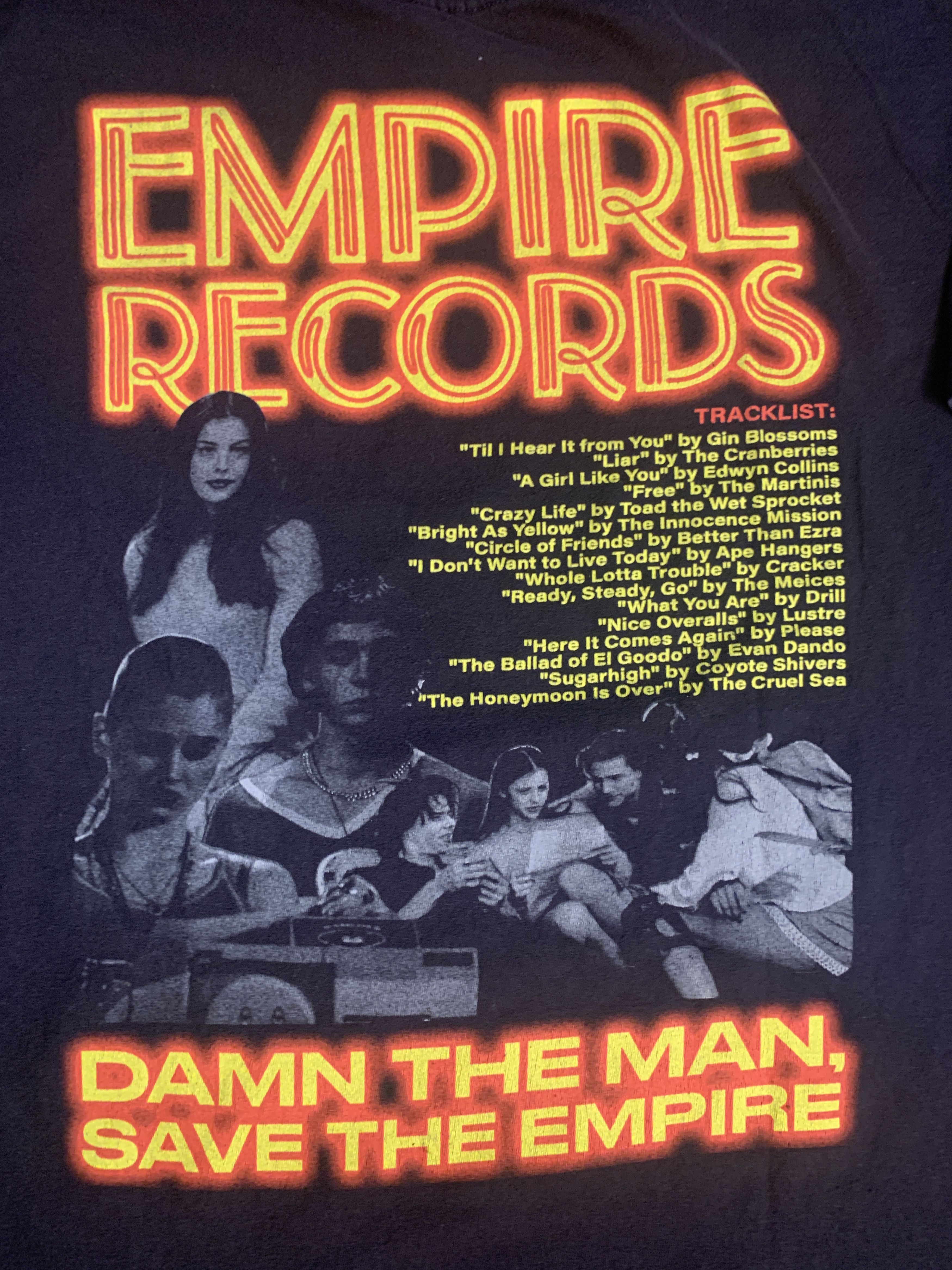 Comfort Colors Empire Records Soundtrack T-Shirt RARE OOP LIMITED Size US L / EU 52-54 / 3 - 5 Thumbnail