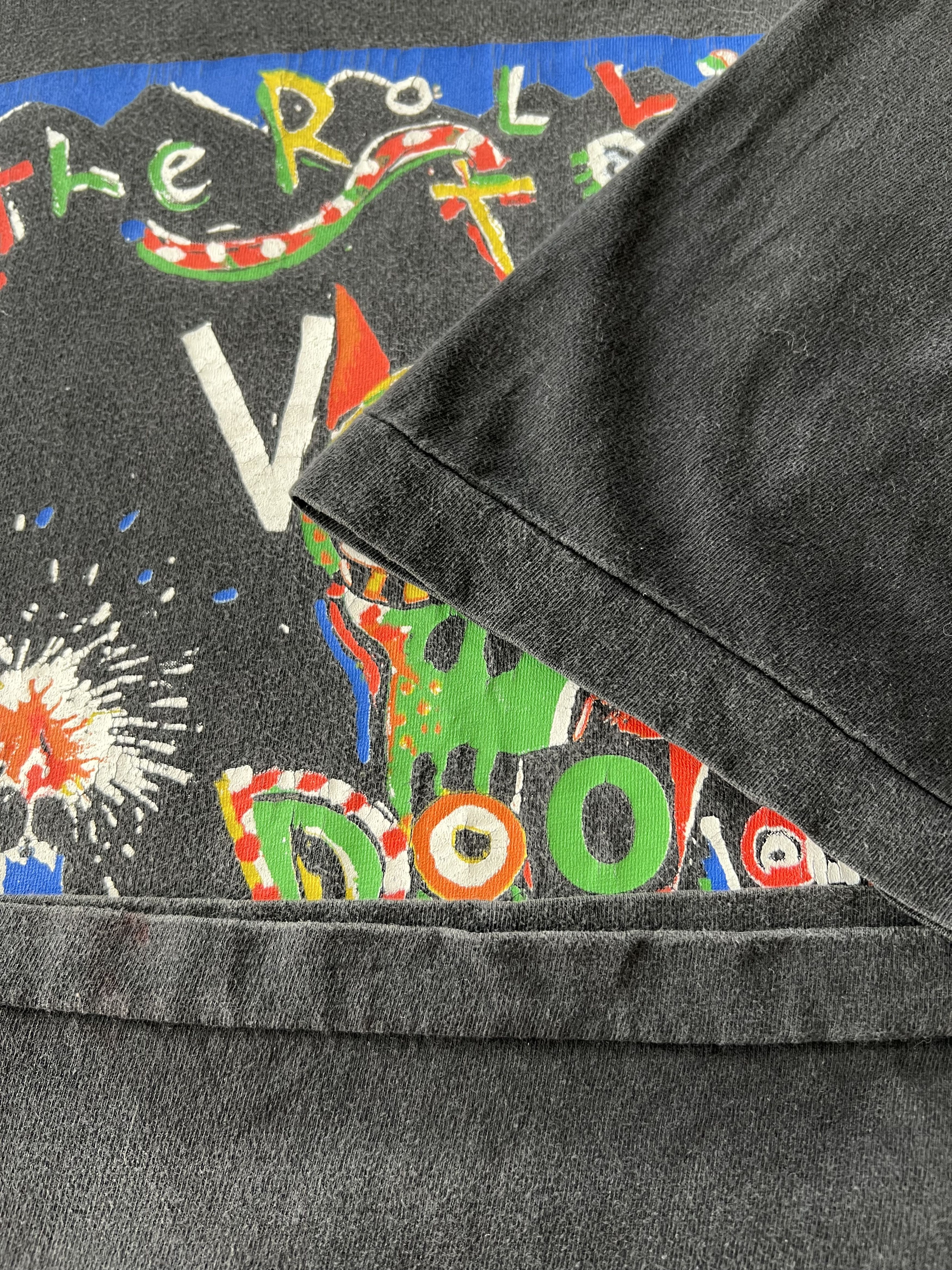 Band Tees Vintage 1995 The Rolling Stones Voodoo Lounge Black T-shirt Size US XL / EU 56 / 4 - 10 Thumbnail