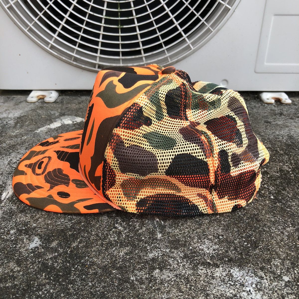 Vintage Vintage Trucker San Sun Double Camo Military Sportsman’s Size ONE SIZE - 3 Thumbnail