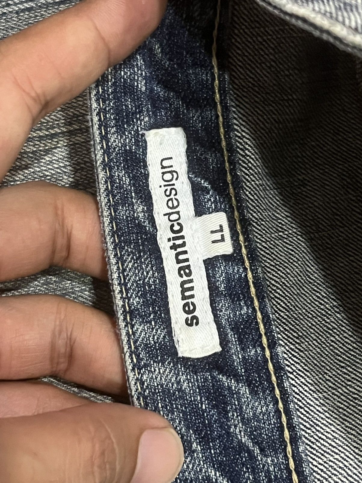 Japanese Brand × Tornado Mart × semanticdesign ⚡️Flare⚡️Vintage Semantic Design Ash Grey Distressed Jeans Size US 32 / EU 48 - 18 Thumbnail