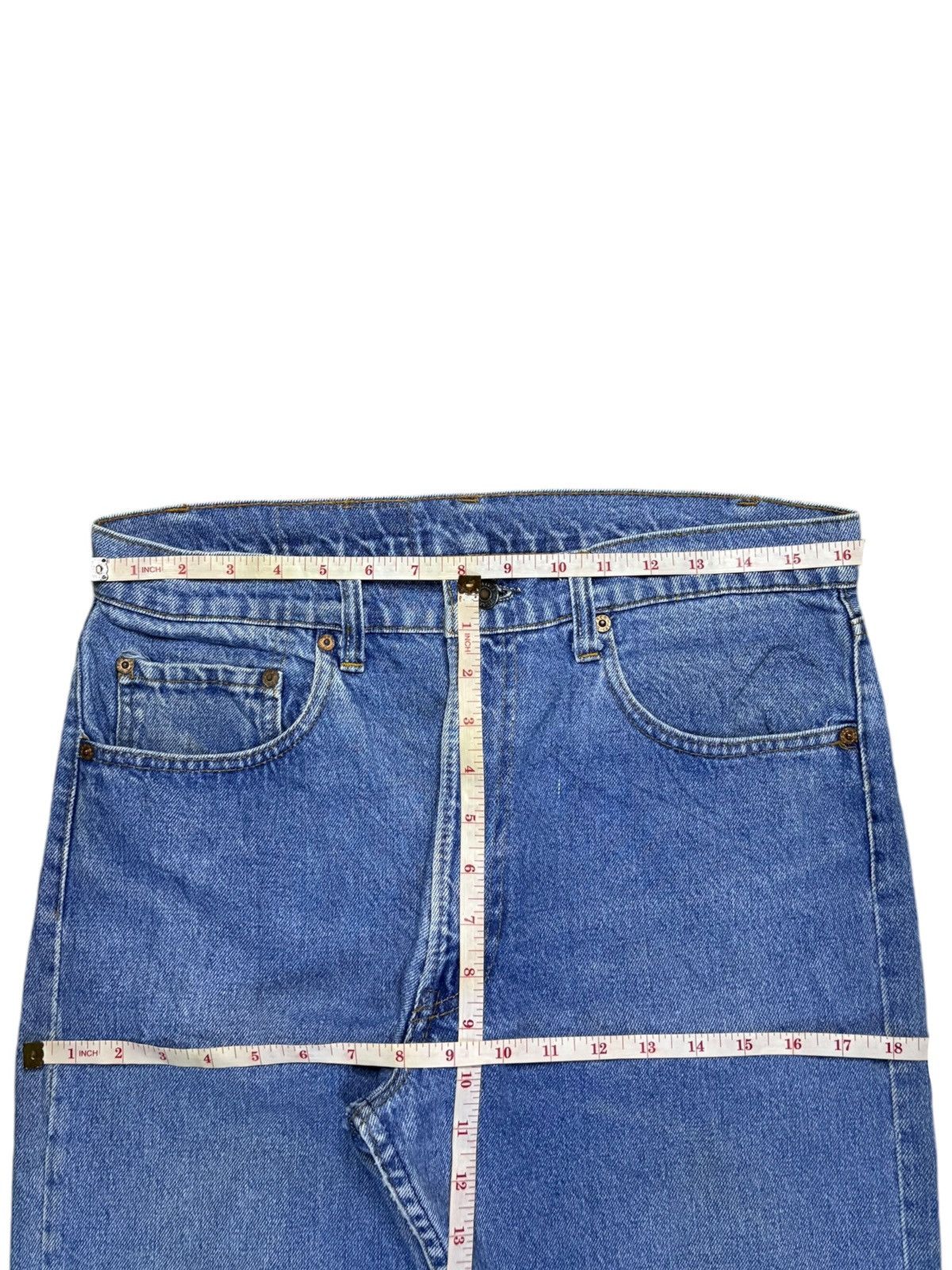 Levi's × Vintage Vintage 70s Levis Blue Wash Grunge Style Jeans Size US 33 - 12 Thumbnail