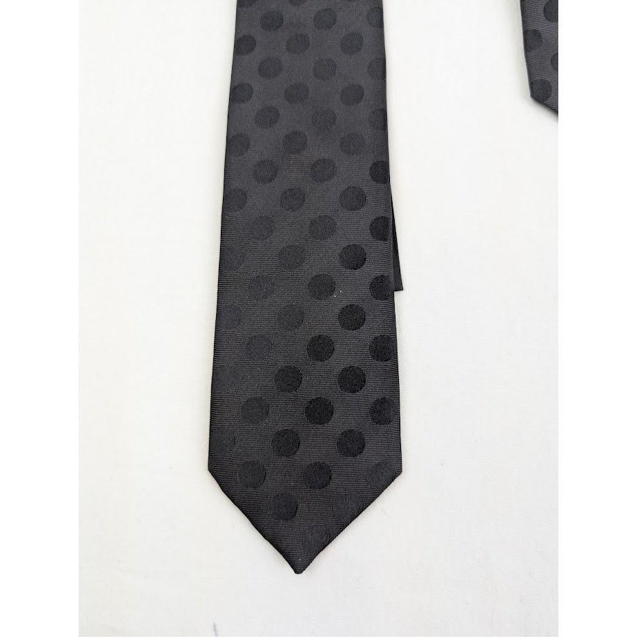 Saint Laurent Paris o1rshd1 Size: OS / Dotted Tie in Black Size ONE SIZE - 4 Thumbnail