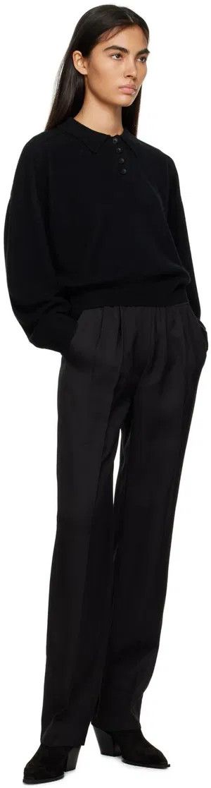 Loulou de Saison o1s22i1n1024 Takaroa Trousers in Black Size 27" / US 4 / IT 40 - 3 Thumbnail