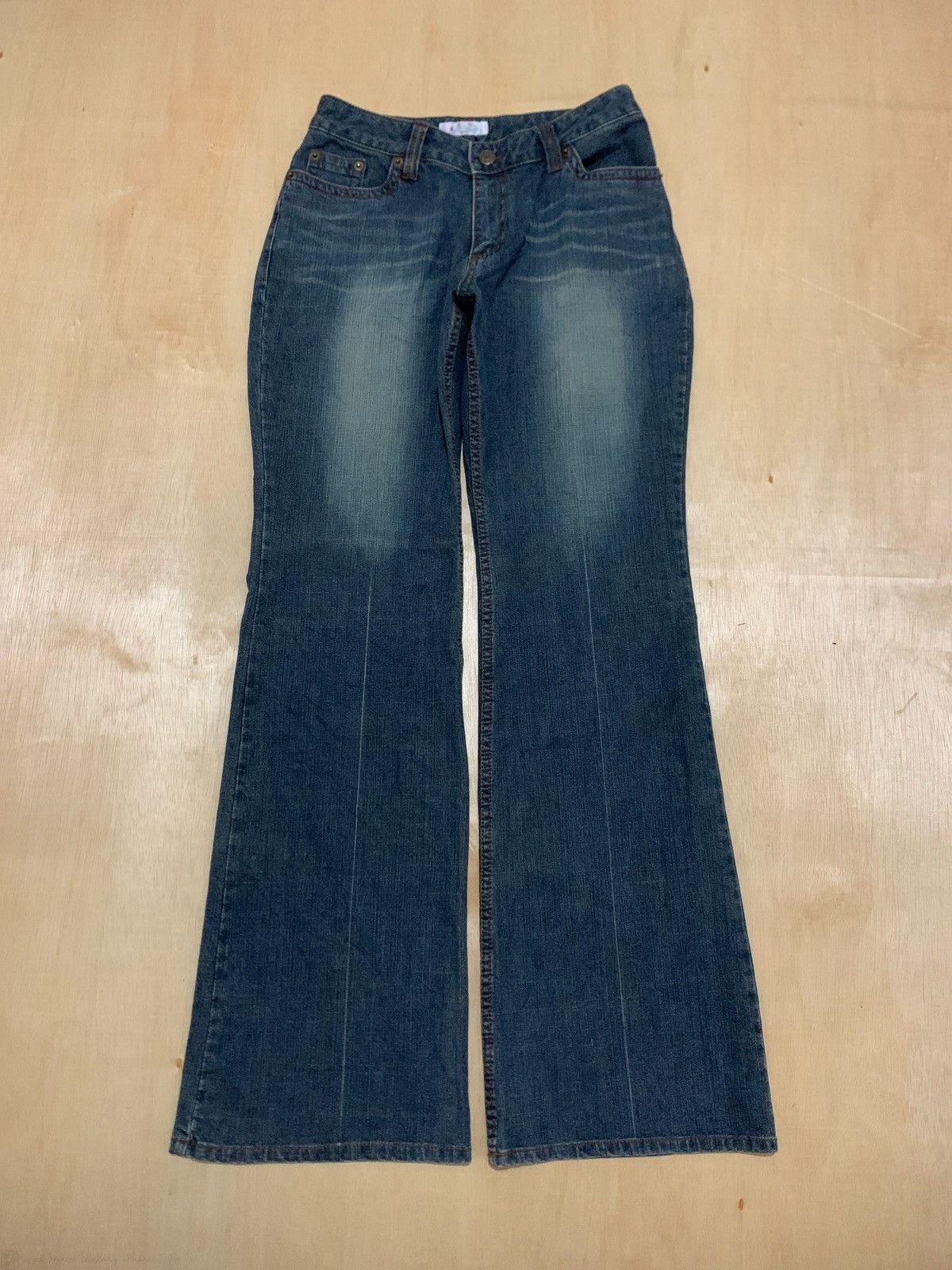 14th Addiction × 20471120 × Japanese Brand Vintage Flare Jeans Ecox Eco-Lifestyle Bootcut Size US 29 - 3 Thumbnail