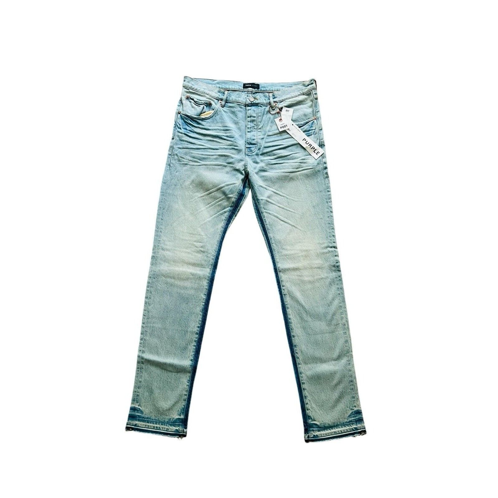 Purple Brand Jeans Mens Slim Fit P001 Blue Size 38/34