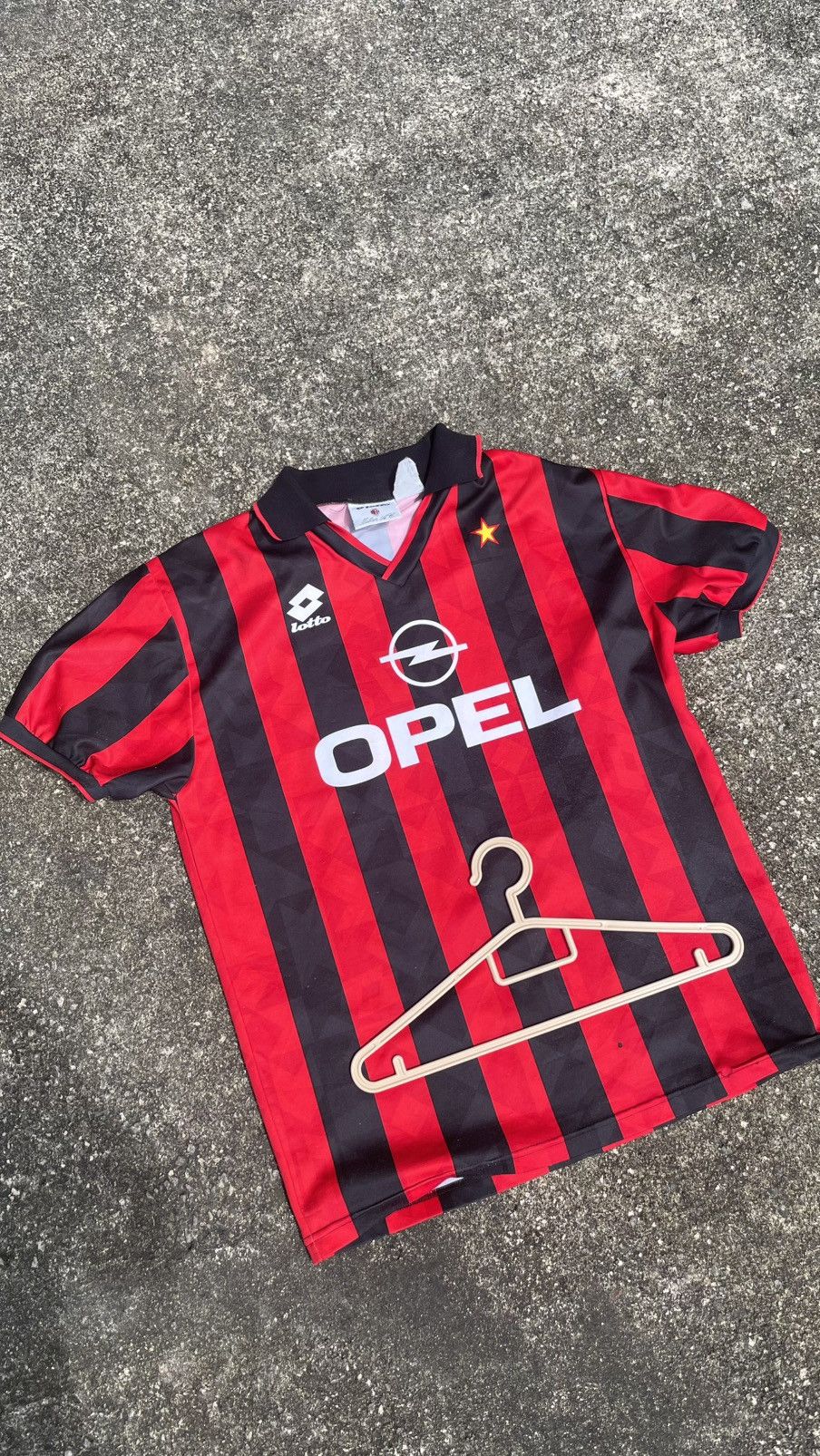 Lotto Sport AC Milan 1995/96 Home – Roberto Baggio #18 Size US XL / EU 56 / 4 - 3 Thumbnail