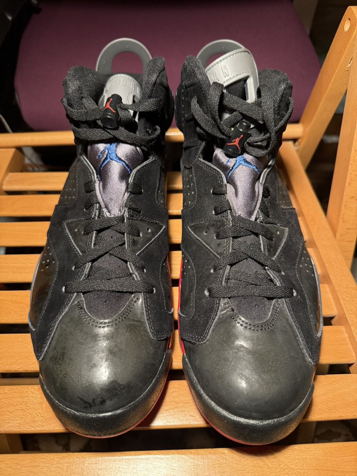 Nike Air Jordan 6 Retro Detroit Pistons Size US 12 / EU 45 - 4 Thumbnail
