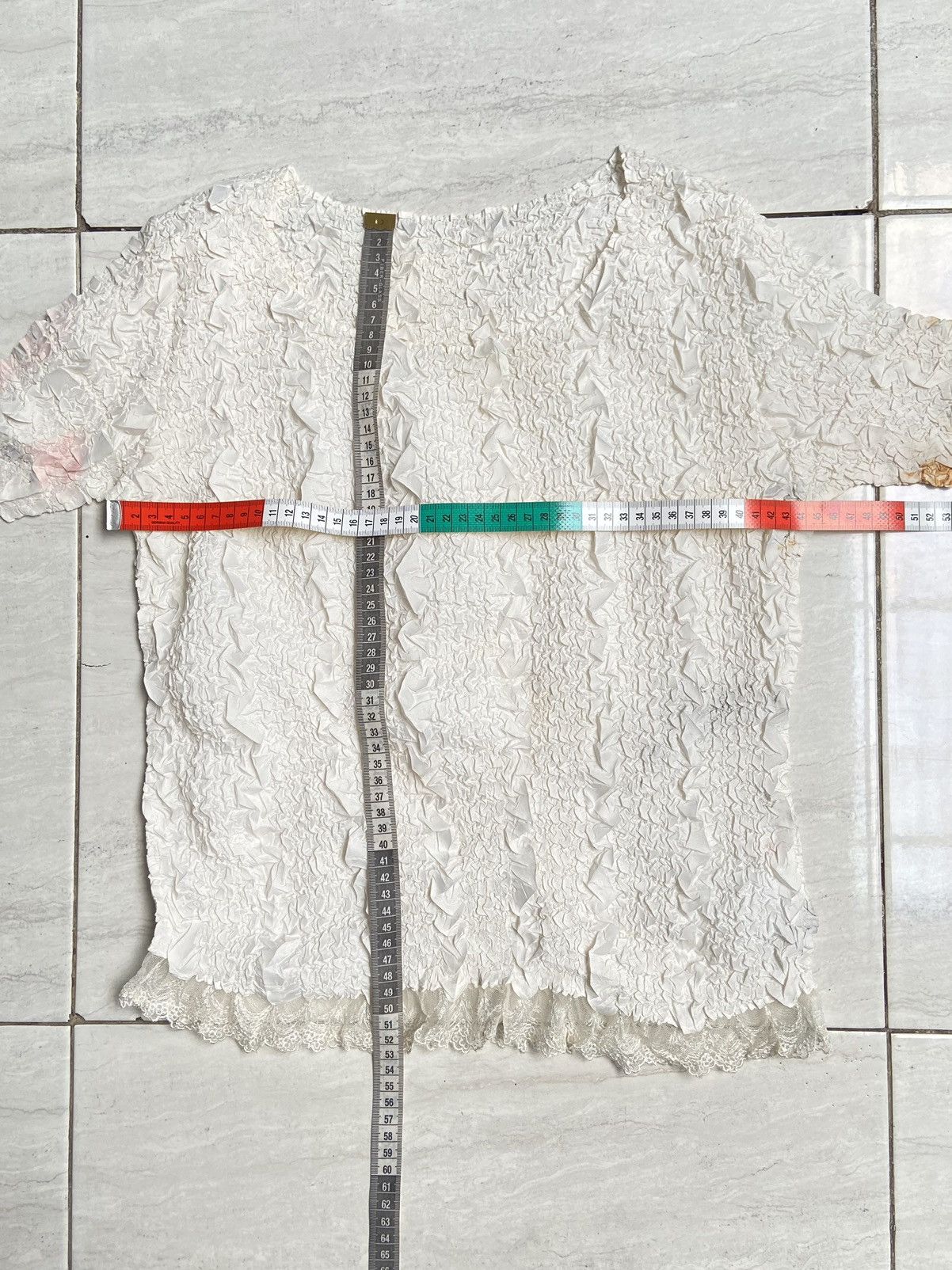 Issey Miyake × Japanese Brand YUKI TORII Wrinkle Pleats T-shirt Size US XS / EU 42 / 0 - 6 Thumbnail