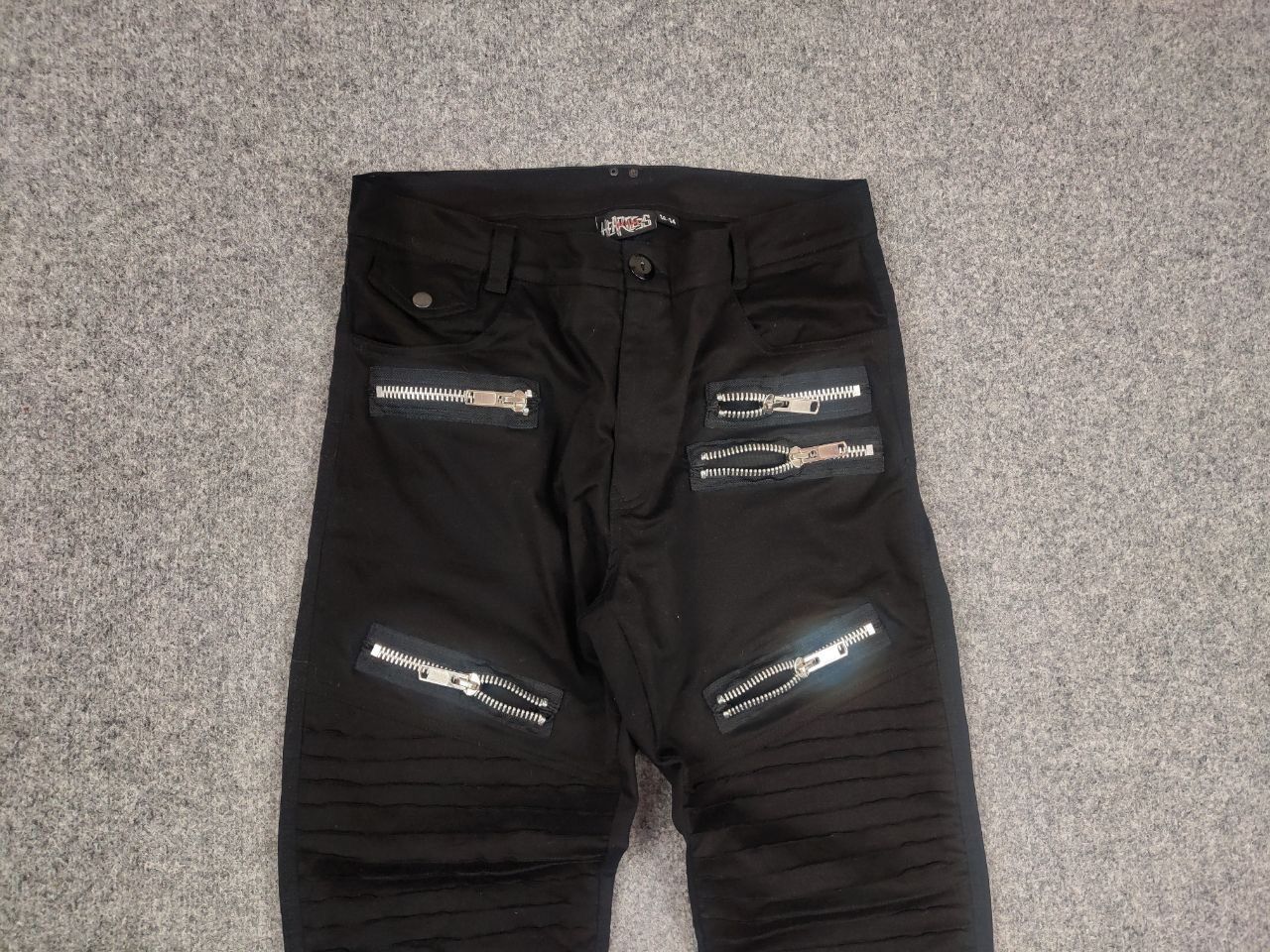 Le Grande Bleu (L.G.B.) heartless Japan design Avant garde Zip Pants Vintage Y2K Size US 34 / EU 50 - 7 Thumbnail