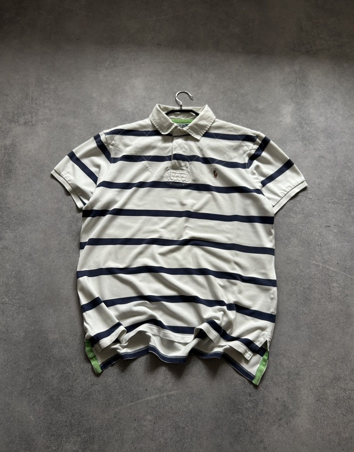 Polo Ralph Lauren × Rugby Ralph Lauren × Vintage Vintage Polo Ralph Lauren rugby striped polos mens Size US XL / EU 56 / 4 - 2 Thumbnail