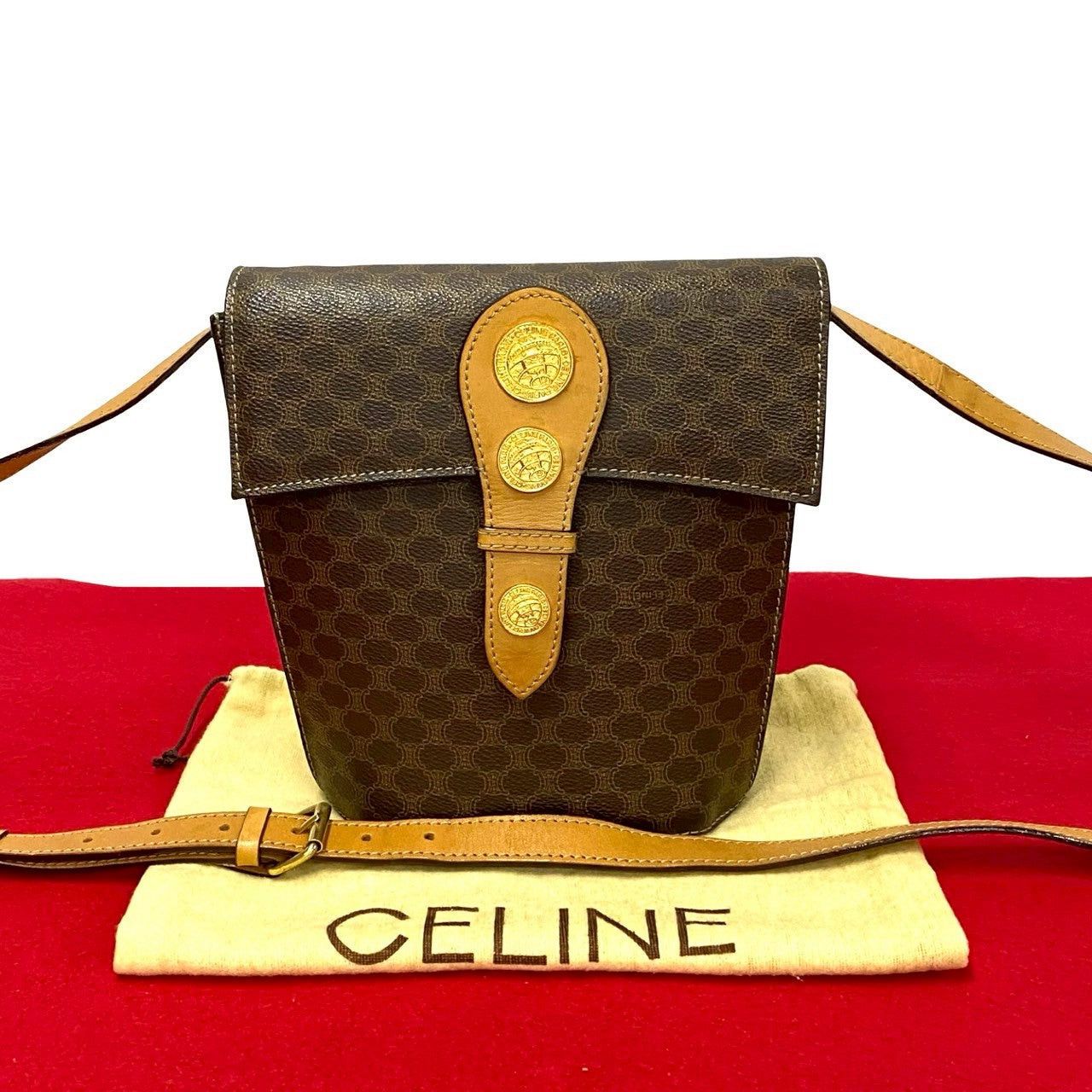 Celine Celine Shoulder Bag Brown Leather Size ONE SIZE - 1 Thumbnail
