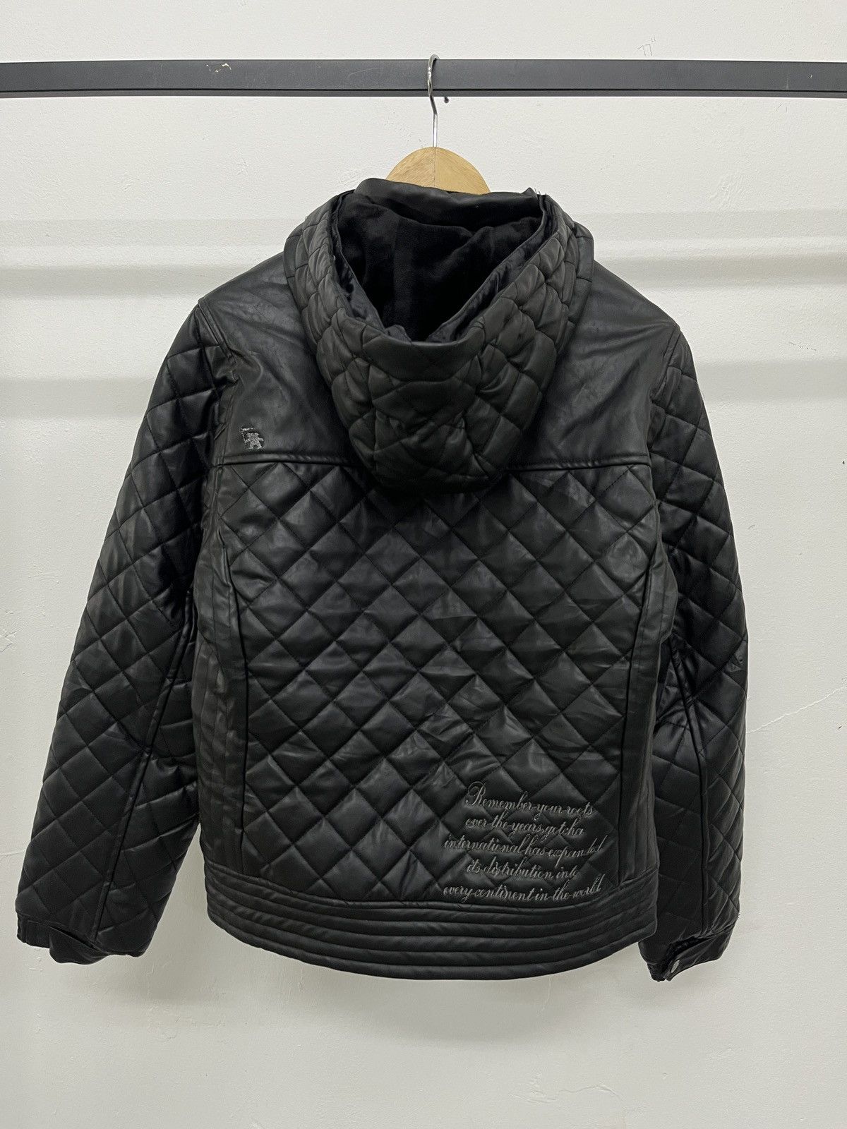 KMRii Japanese GOTCHA Faux Leather Quilted Jacket Punk style Size US S / EU 44-46 / 1 - 2 Thumbnail