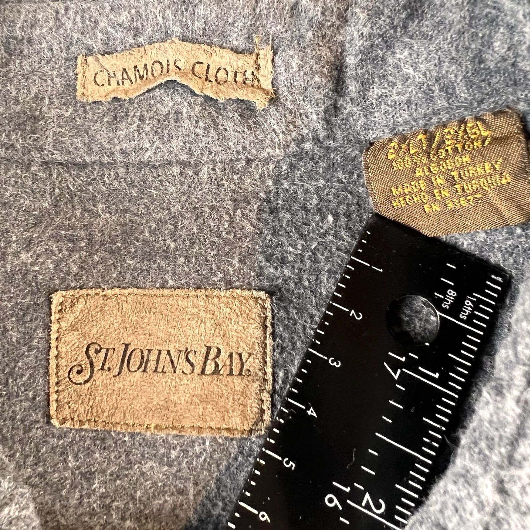 Vintage VINTAGE St. Johns Bay Shirt Mens XLT Gray Chamois Flannel Button Up Heavy LS 90s Size US XXL / EU 58 / 5 - 7 Thumbnail