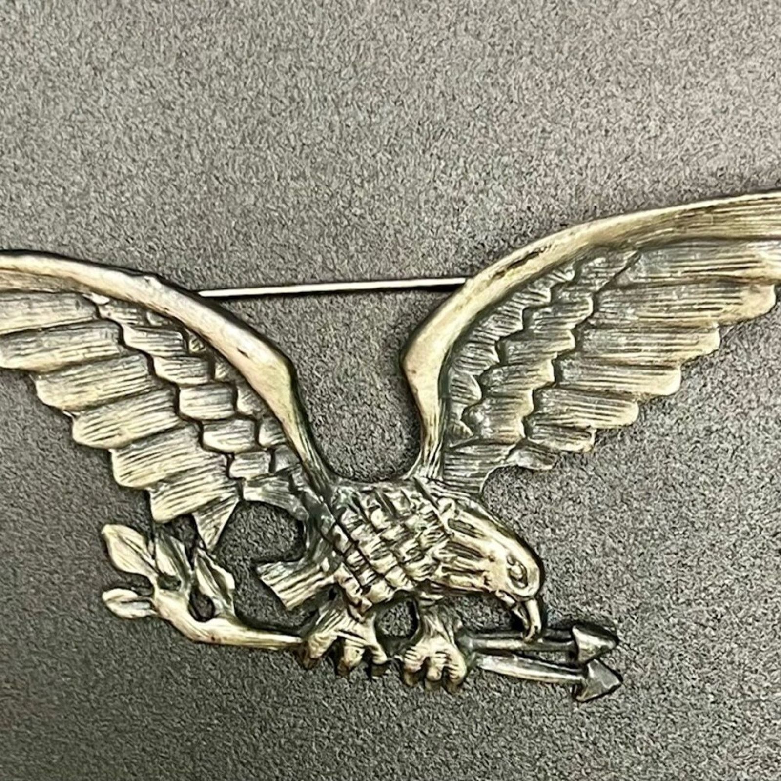 & Other Stories Freedom Eagle, Silvertone, 3” x 1.5”, Size ONE SIZE - 1 Thumbnail