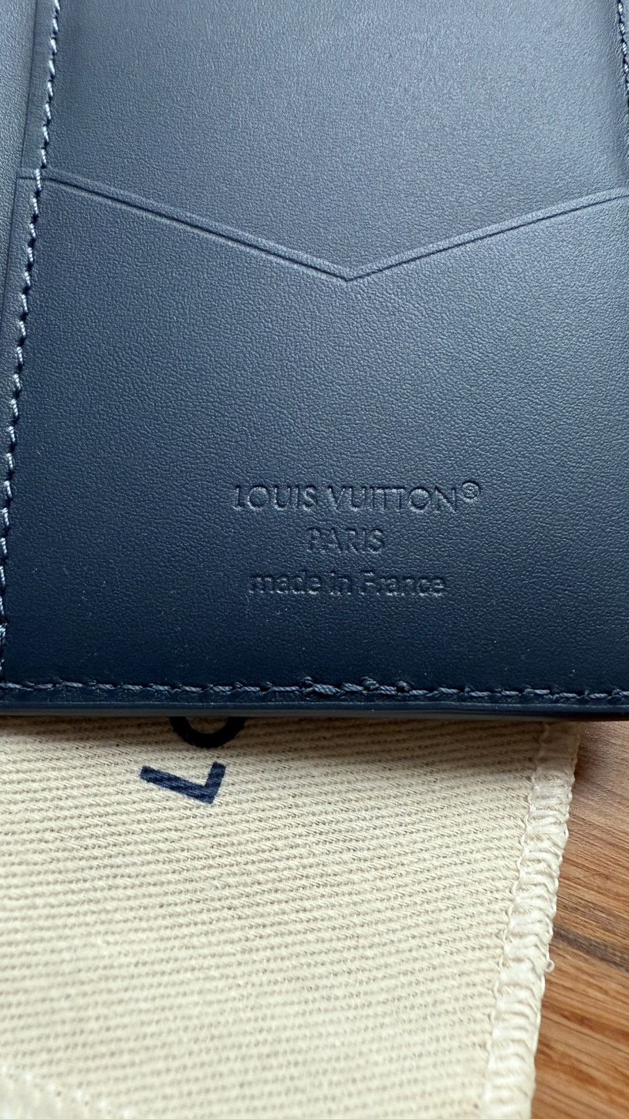 Louis Vuitton Louis Vuitton Pocket Organizer Shadow Navy Blue Size ONE SIZE - 3 Thumbnail