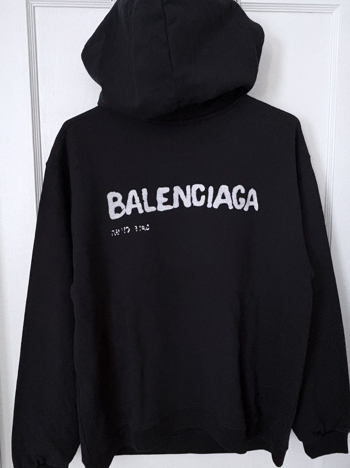Balenciaga Balenciaga Hand Drawn Logo Hoodie Size US M / EU 48-50 / 2 - 2 Thumbnail