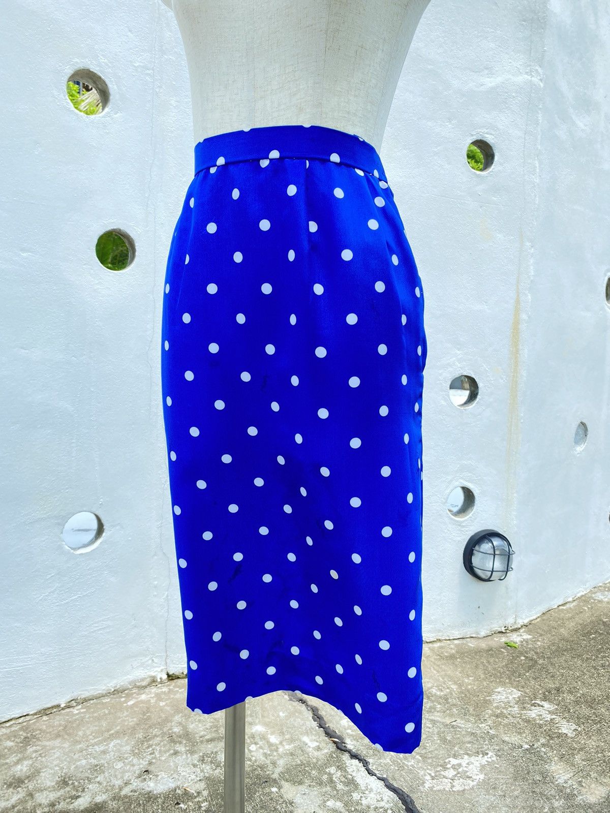Yves Saint Laurent YSL vintage polka dot skirt