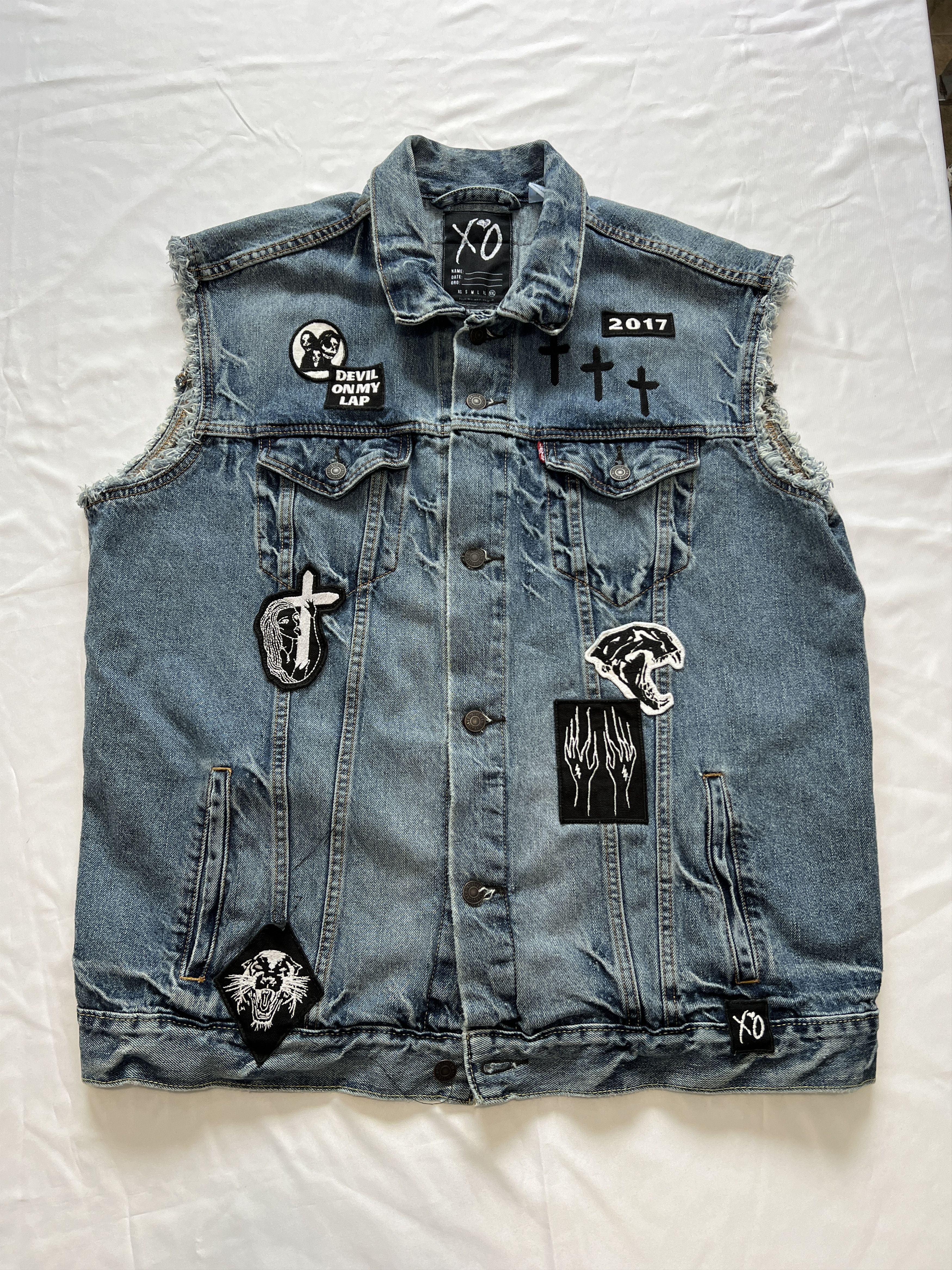 Levi's Levi’s x The Weeknd Starboy Denim Jean Vest XO Size US S / EU 44-46 / 1 - 2 Thumbnail