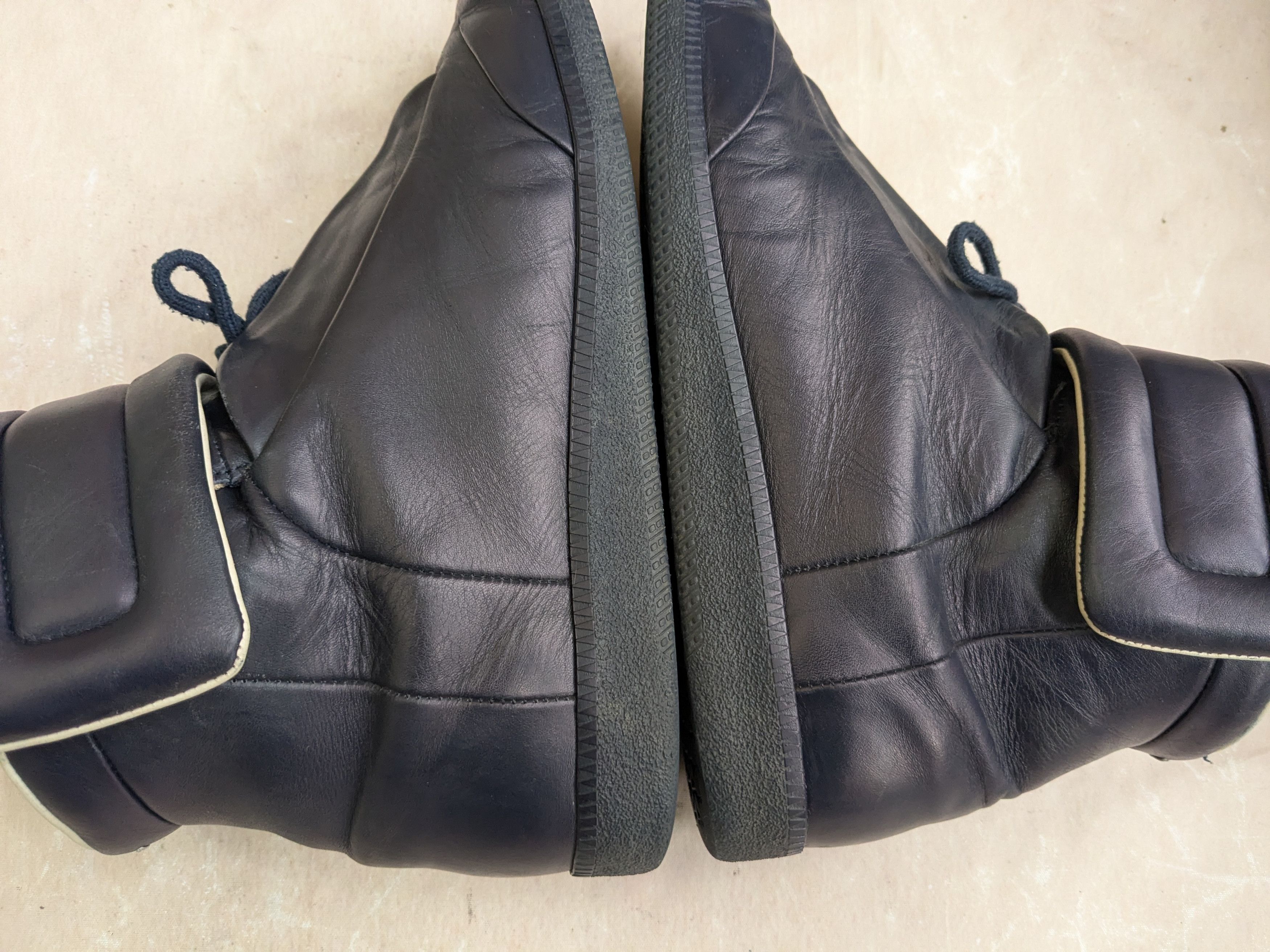 Maison Margiela Maison Margiela Future Navy Blue 11 44 High Tops Leather Size US 11 / EU 44 - 12 Thumbnail