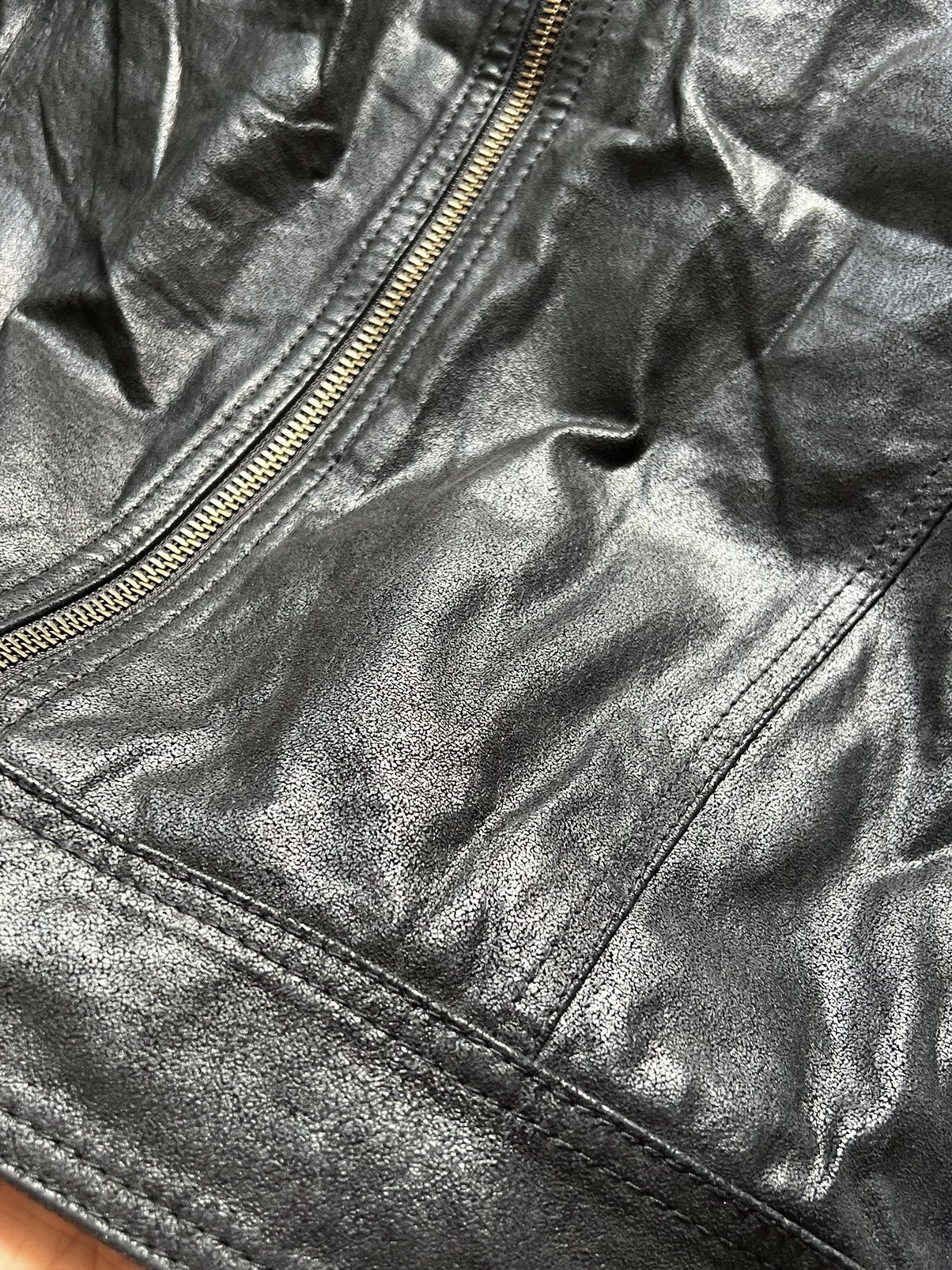 Other Striped Moto Racing Leather Jacket Size M Size US M / EU 48-50 / 2 - 4 Thumbnail