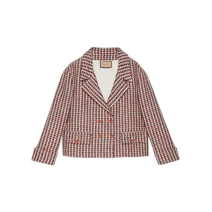Gucci Gucci SS22 Plaid Double-Breasted Jacket Size L / US 10 / IT 46 - 1 Thumbnail