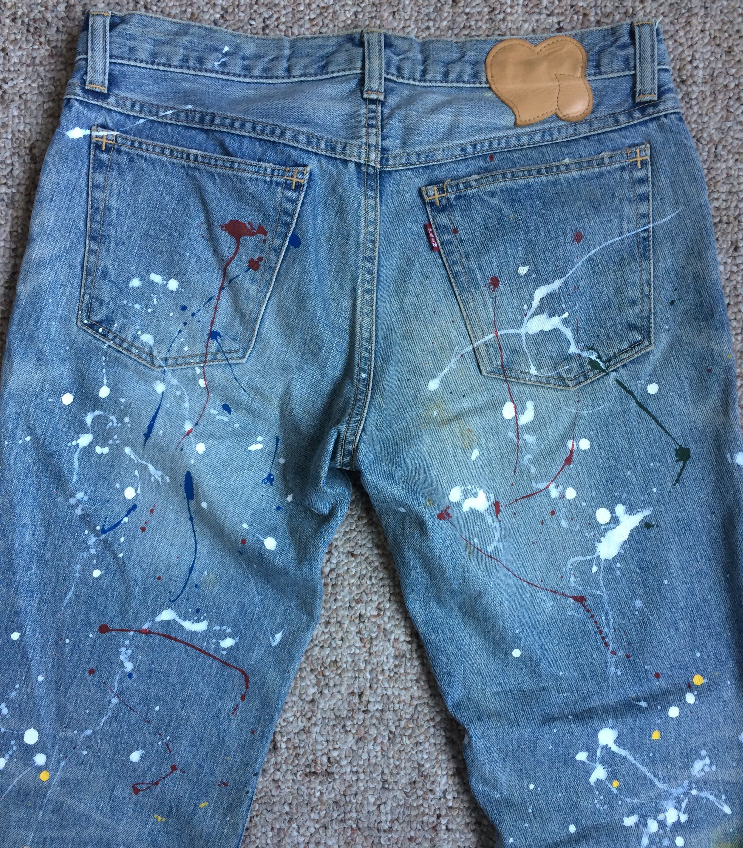 Number (N)ine SS06 Painted Denim Size US 30 / EU 46 - 7 Thumbnail