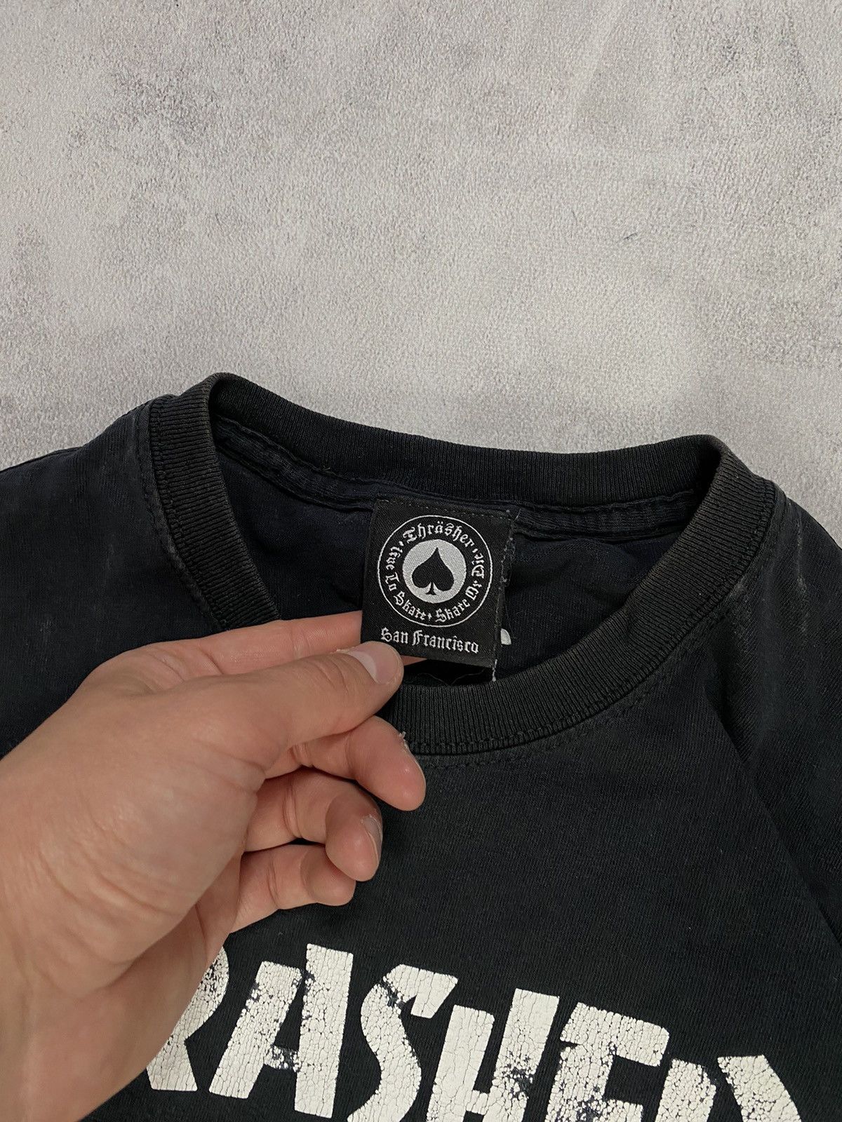 Thrasher Vintage 90s T Shirt Thrasher Big Central Logo VTG Size US XL / EU 56 / 4 - 3 Thumbnail