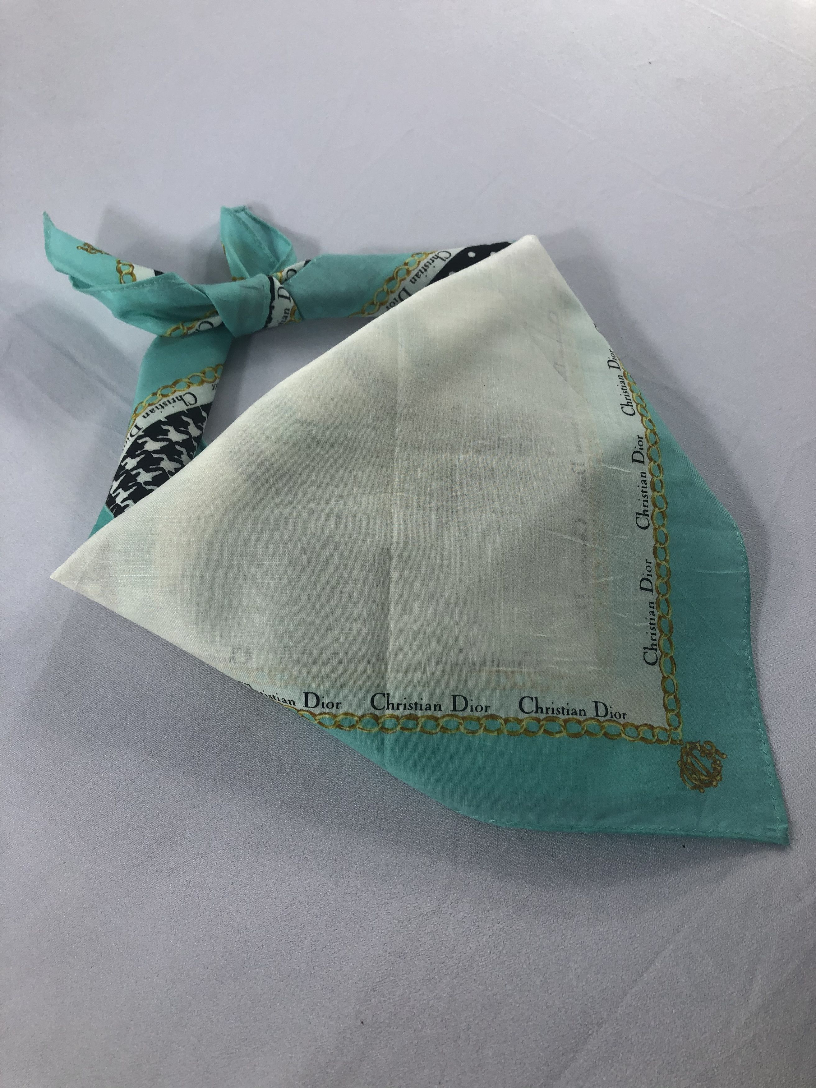 Vintage Christian Dior Handkerchief / Bandana / Neckerchief Size ONE SIZE - 2 Thumbnail