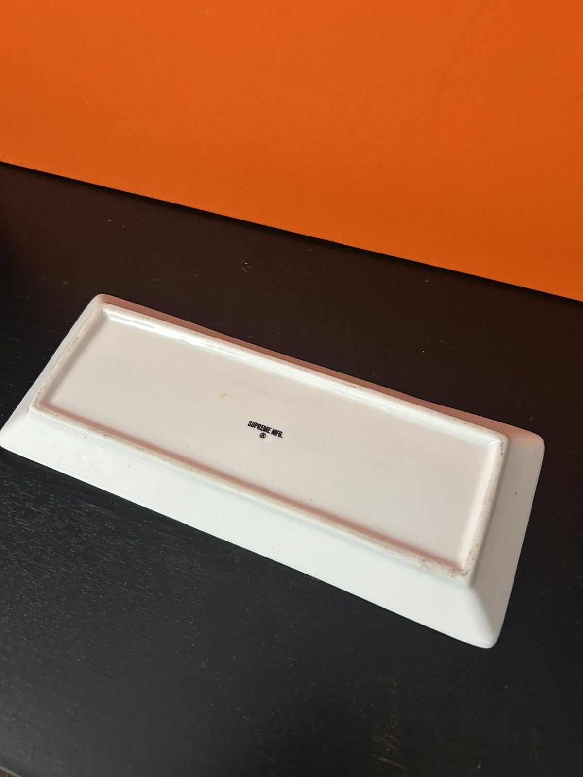 Supreme FW14 Supreme red box logo white ceramic tray ashtray Size ONE SIZE - 2 Thumbnail