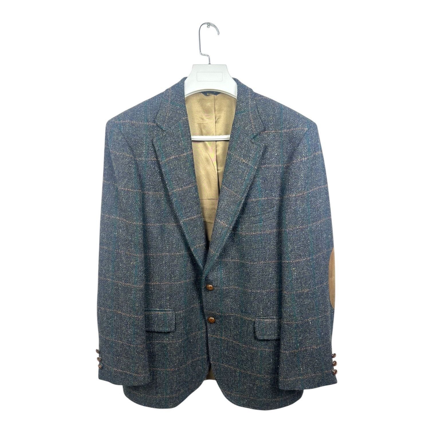 Harris Tweed GOKEYS Harris Tweed Men’s Sport Coat Blazer Plaid Wool 42R Size 42R - 1 Thumbnail