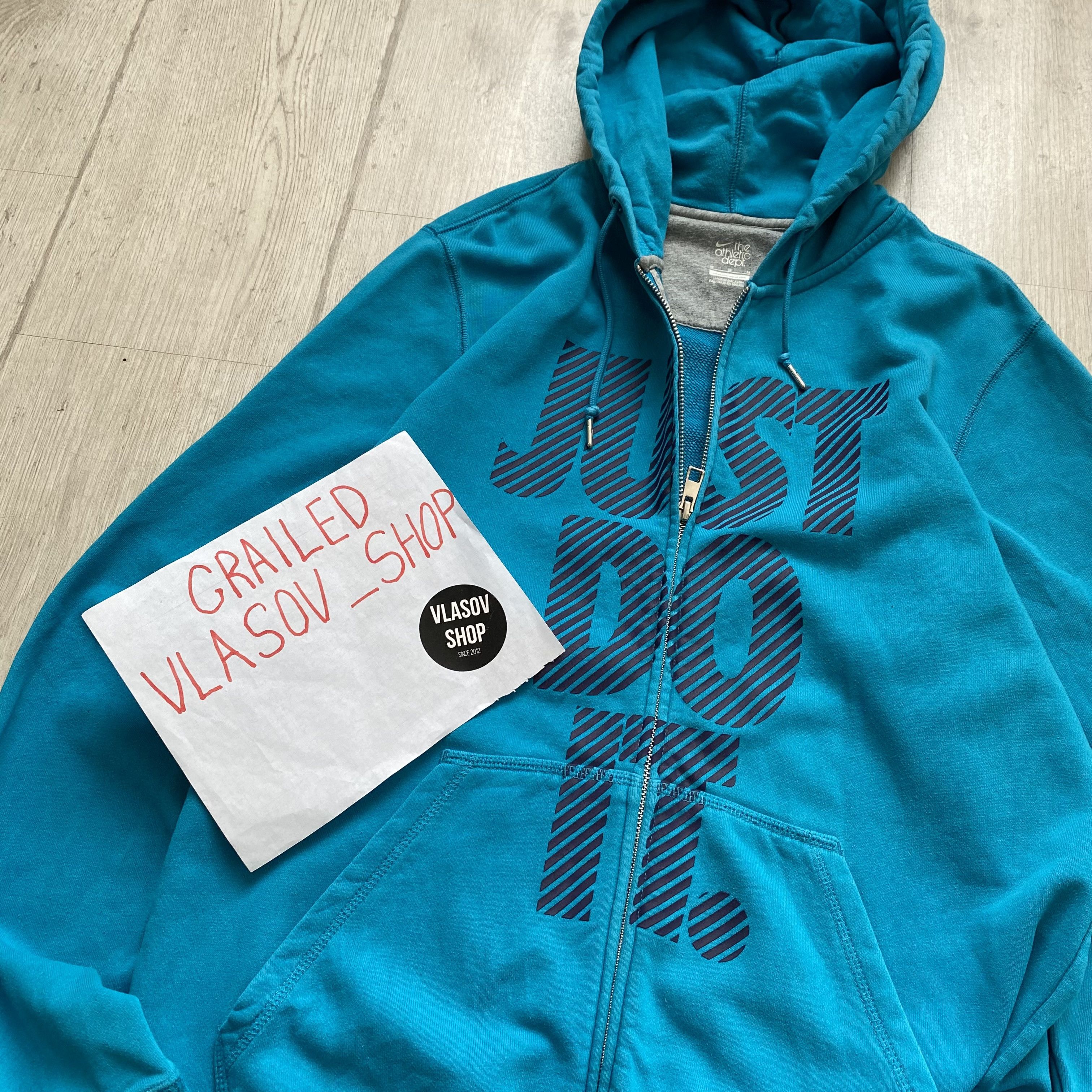 Nike Vintage 00s Y2K Nike Zip Up Hoodie Silver tags swoosh Size US M / EU 48-50 / 2 - 12 Thumbnail