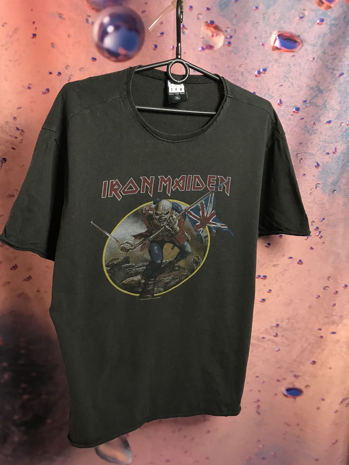 Band Tees × Iron Maiden × Vintage Vintage Iron Maiden band rock tee Size US L / EU 52-54 / 3 - 1 Thumbnail