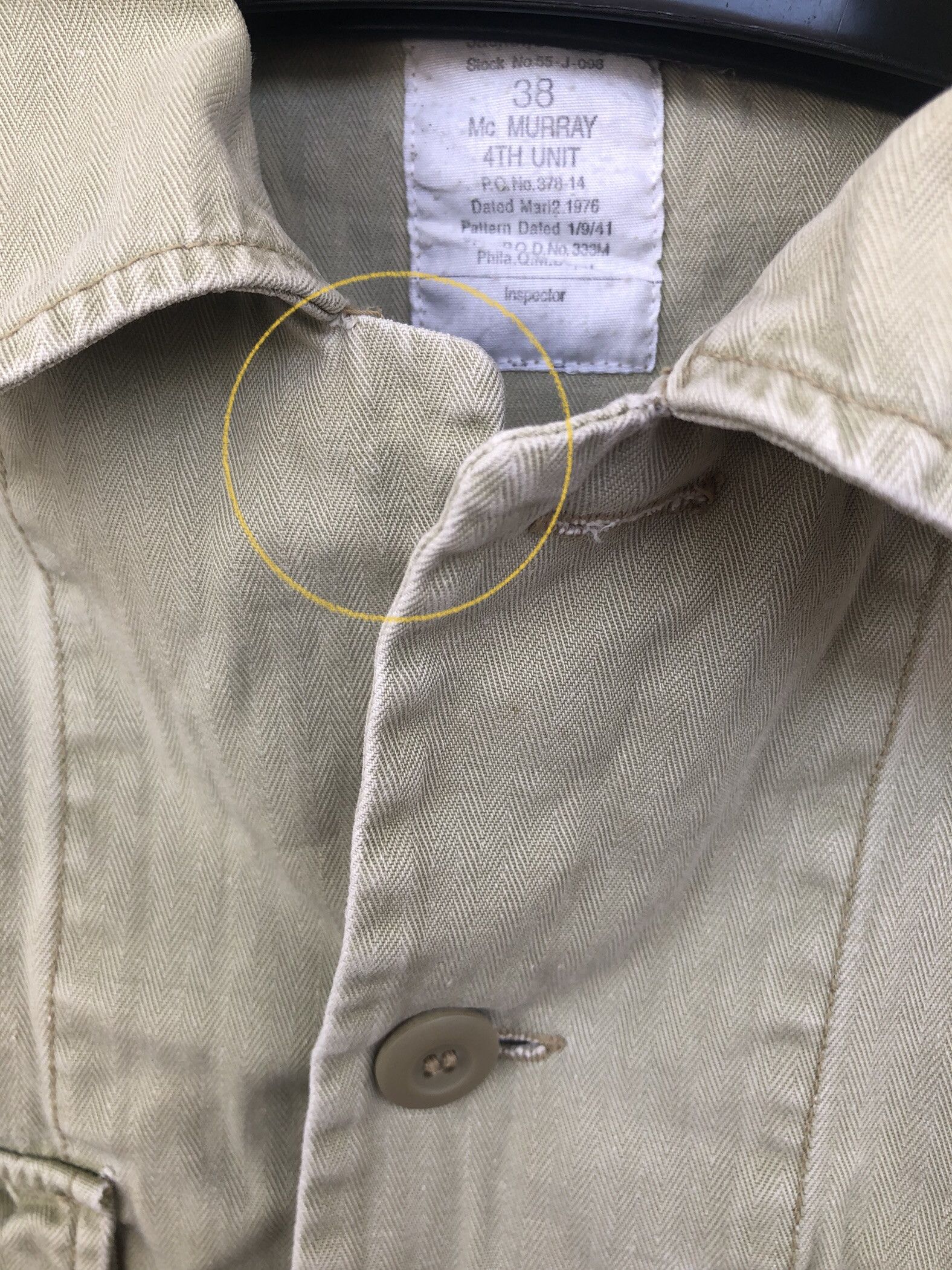 Other Vintage 1976 US Military Combat Jacket McMurray 4th Unit Size US M / EU 48-50 / 2 - 9 Thumbnail