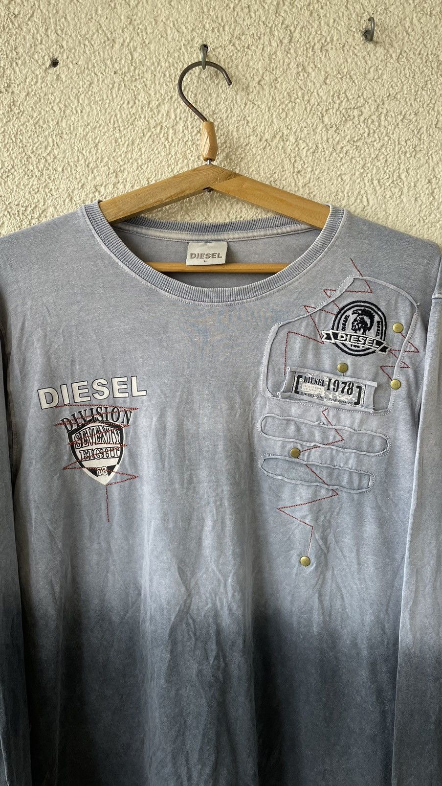 Diesel × Vintage Vintage Y2K DIESEL Japanese Retro Bootleg Style T-shirt 90s Size US L / EU 52-54 / 3 - 2 Thumbnail