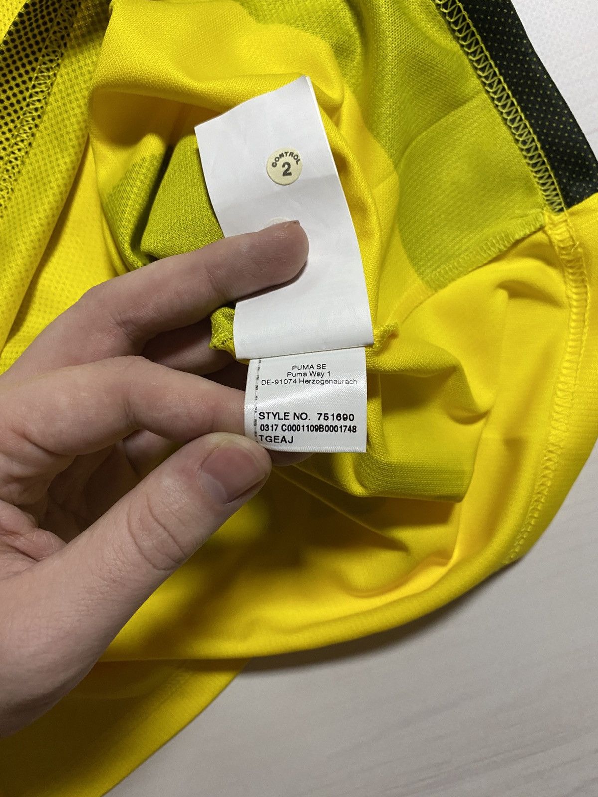 Puma × Vintage Puma Borussia Dortmund 2017/18 Home Jersey T Shirt Size US S / EU 44-46 / 1 - 4 Thumbnail