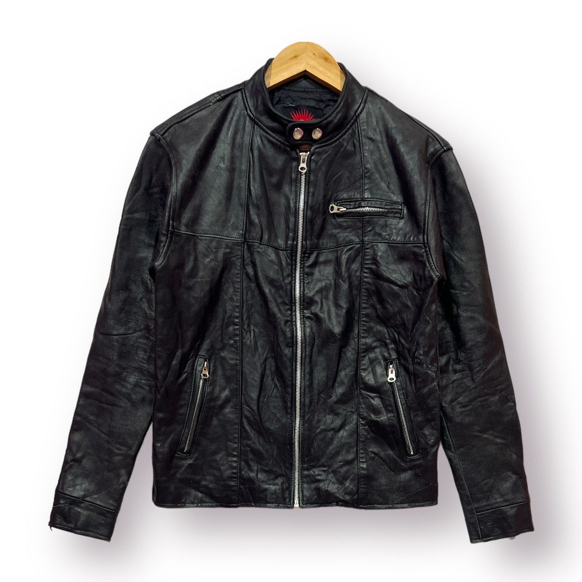 Japanese Brand Red Mohican distressed punk leather jacket Size M / US 6-8 / IT 42-44 - 1 Thumbnail