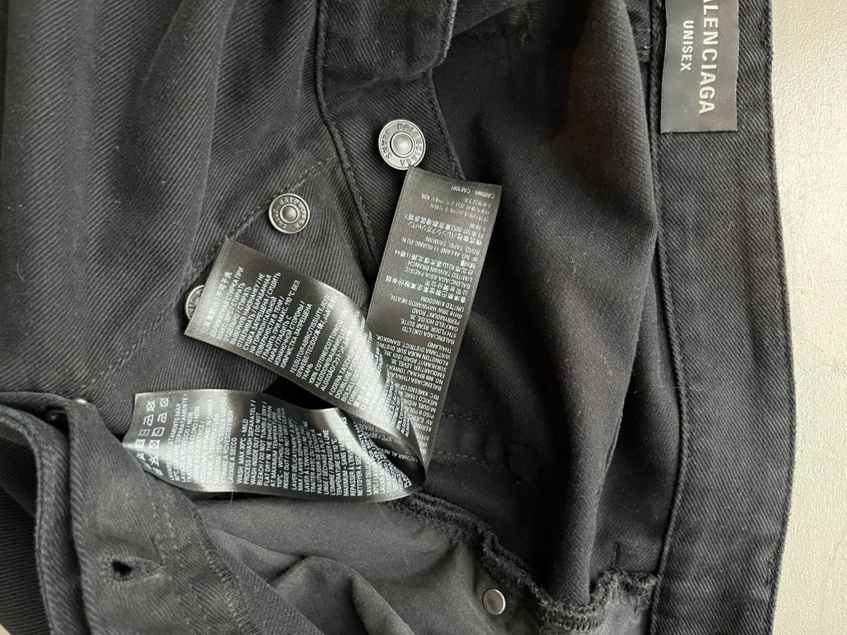 Balenciaga Balenciaga Baggy Pants in black soft moleskine denim S Size US 30 / EU 46 - 10 Thumbnail