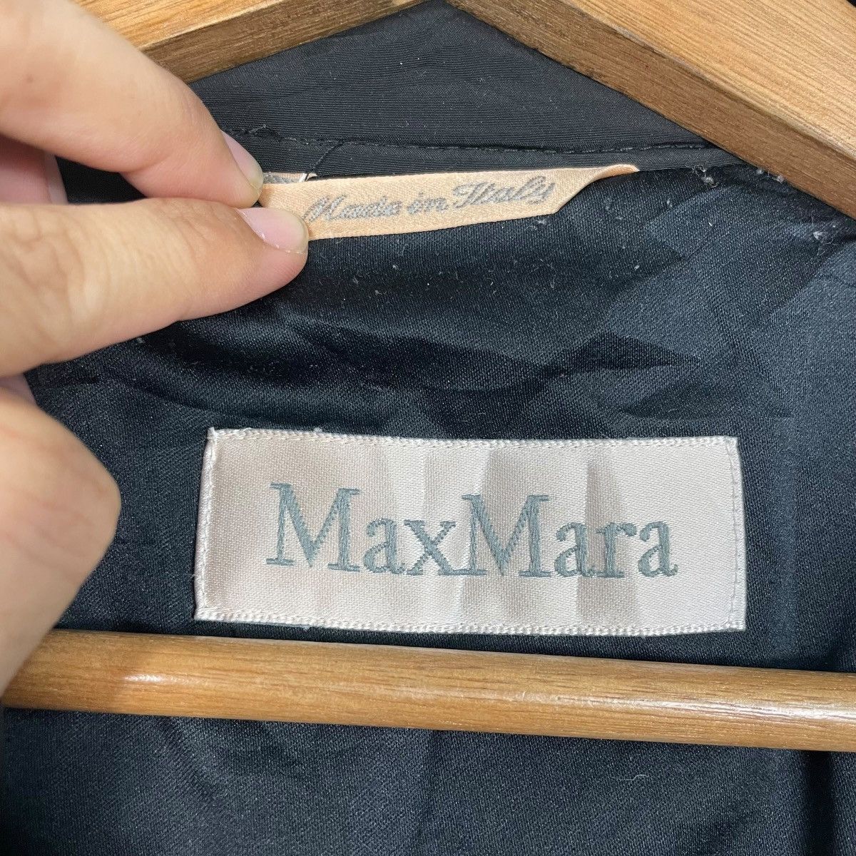 Max Mara Max Mara Double Breasted Black Jacket Size S / US 4 / IT 40 - 15 Thumbnail