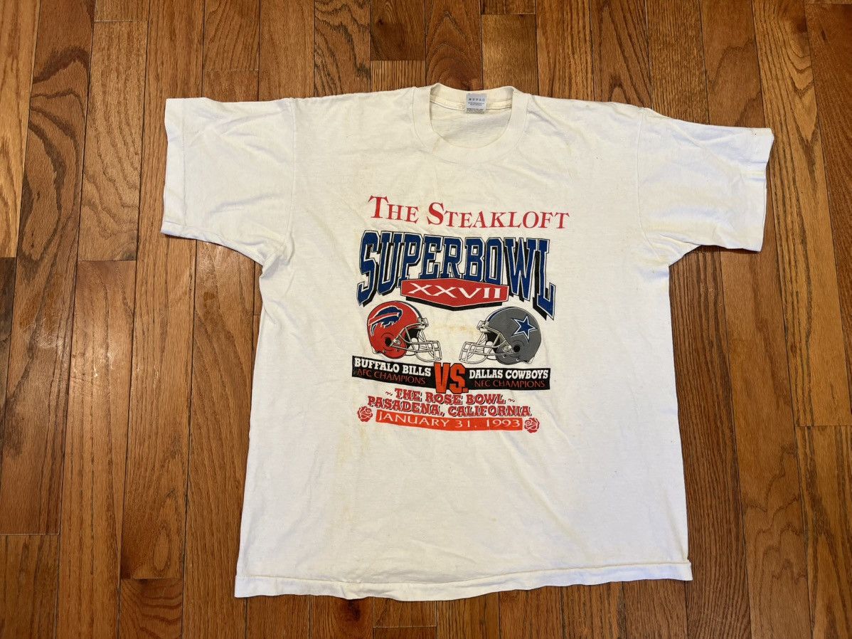 Vintage 90s NFL Football Super Bowl Cowboys Bills T-Shirt