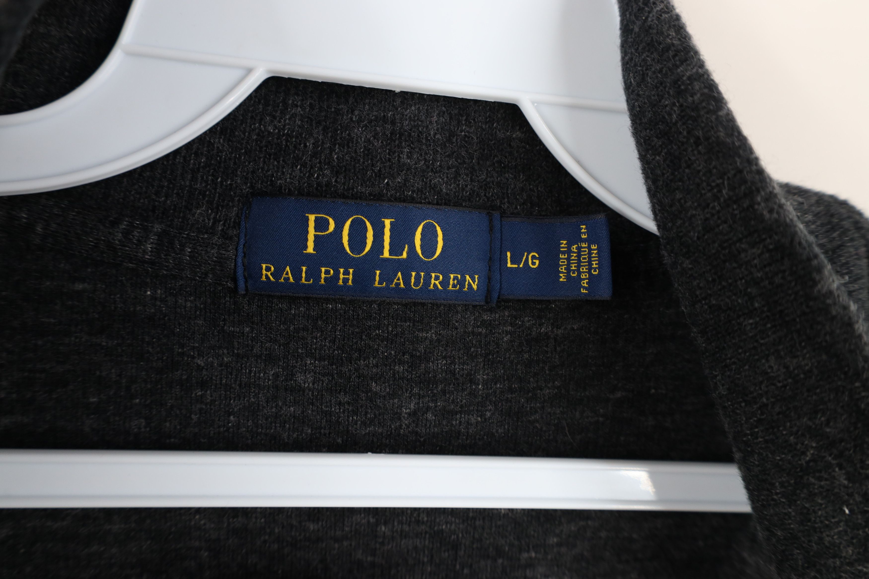 Ralph Lauren Vintage Ralph Lauren Knit Half Zip Sweater Charcoal Gray Size US L / EU 52-54 / 3 - 6 Thumbnail