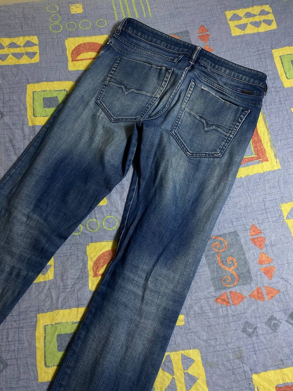 Diesel Vintage Diesel Jeans Y2K Logo Designer Size US 31 - 12 Thumbnail