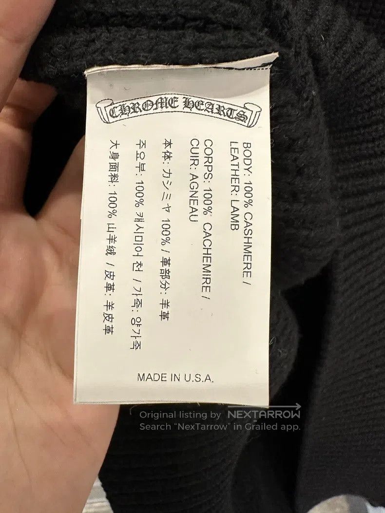 Chrome Hearts CHROME HEARTS Size L Three-cross suede cashmere zipper swea Size US L / EU 52-54 / 3 - 6 Thumbnail