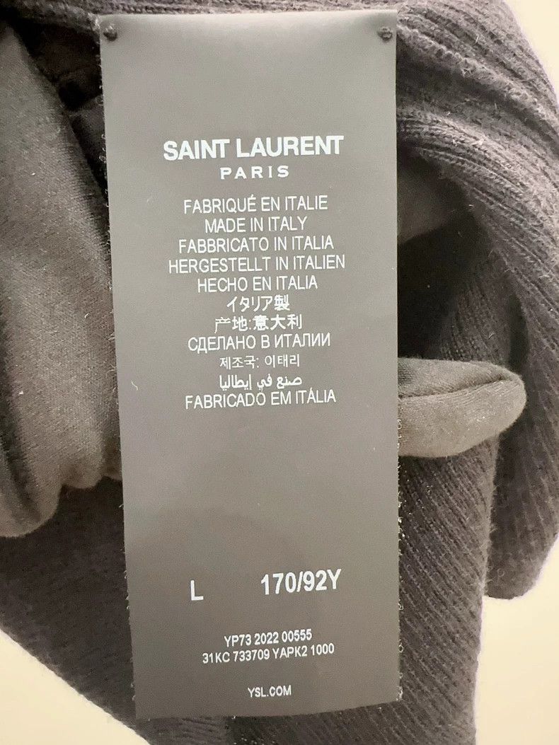 Saint Laurent Paris Saint Laurent Paris Black Knit Vest Size US L / EU 52-54 / 3 - 5 Thumbnail