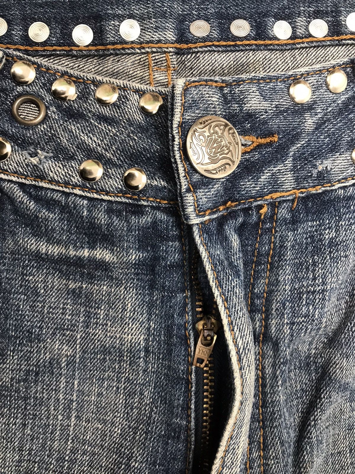 JNCO × Southpole × Vintage Vintage cute well SpellOut studs baggy fit denim Size US 40 / EU 56 - 6 Thumbnail