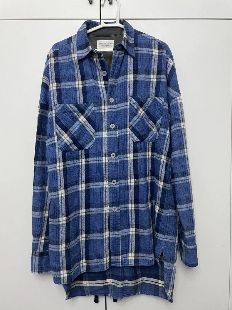 Fear of God Fear of God Flannel blue shirt Size US S / EU 44-46 / 1 - 1 Thumbnail