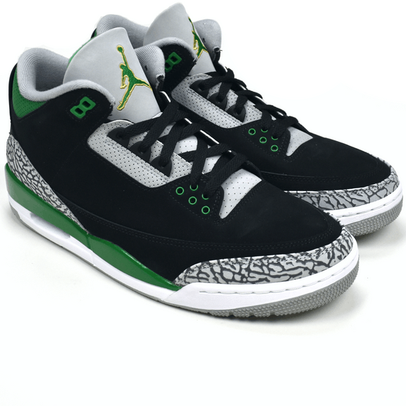 image of Jordan Nike Air Jordan 3 Retro Pine Green Black Ds 2021 Shoes, Men's (Size 10)