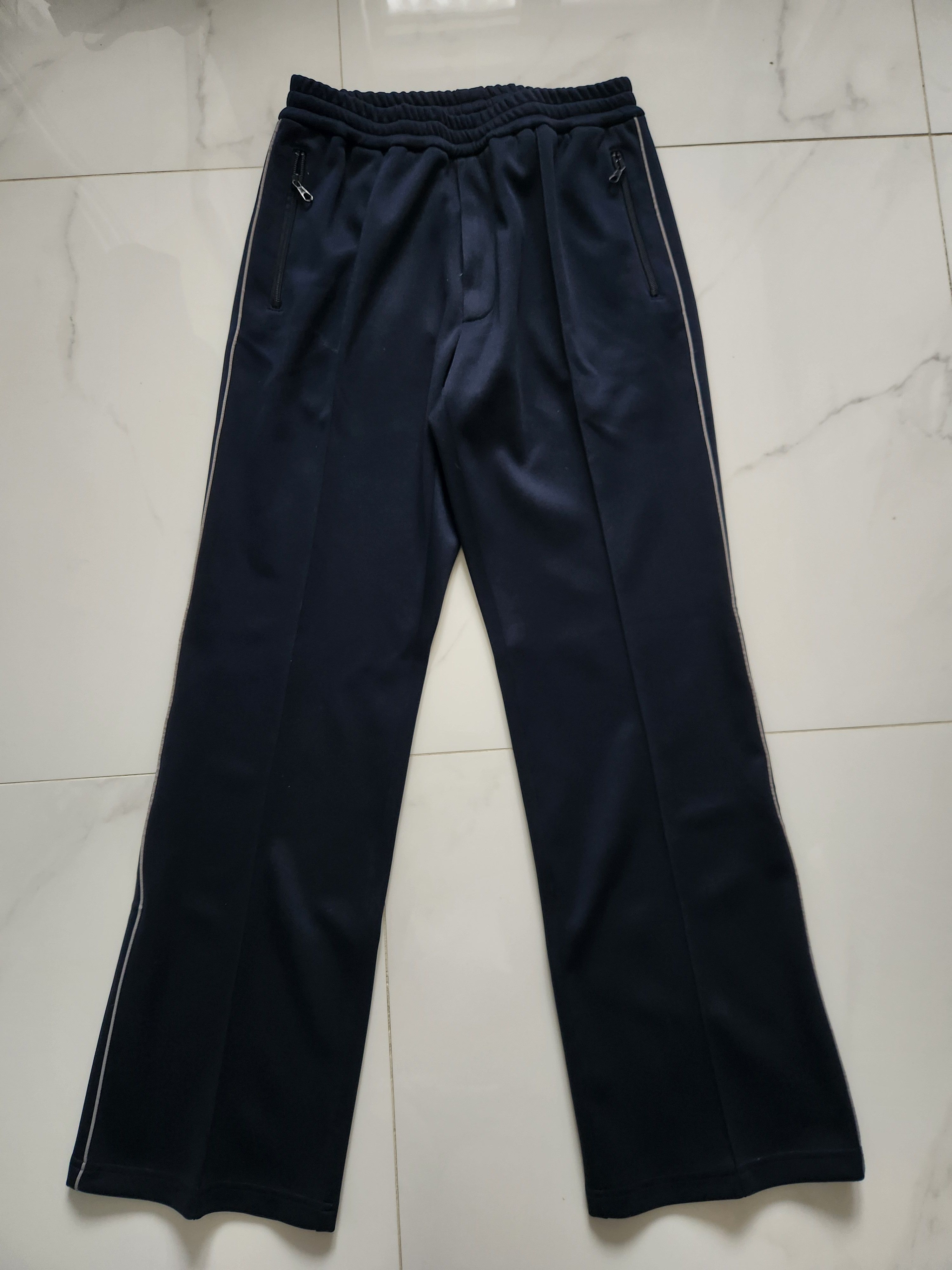 Tres Bien Tres Bien Straight Leg Navy Track Pants Size US 31 - 1 Thumbnail