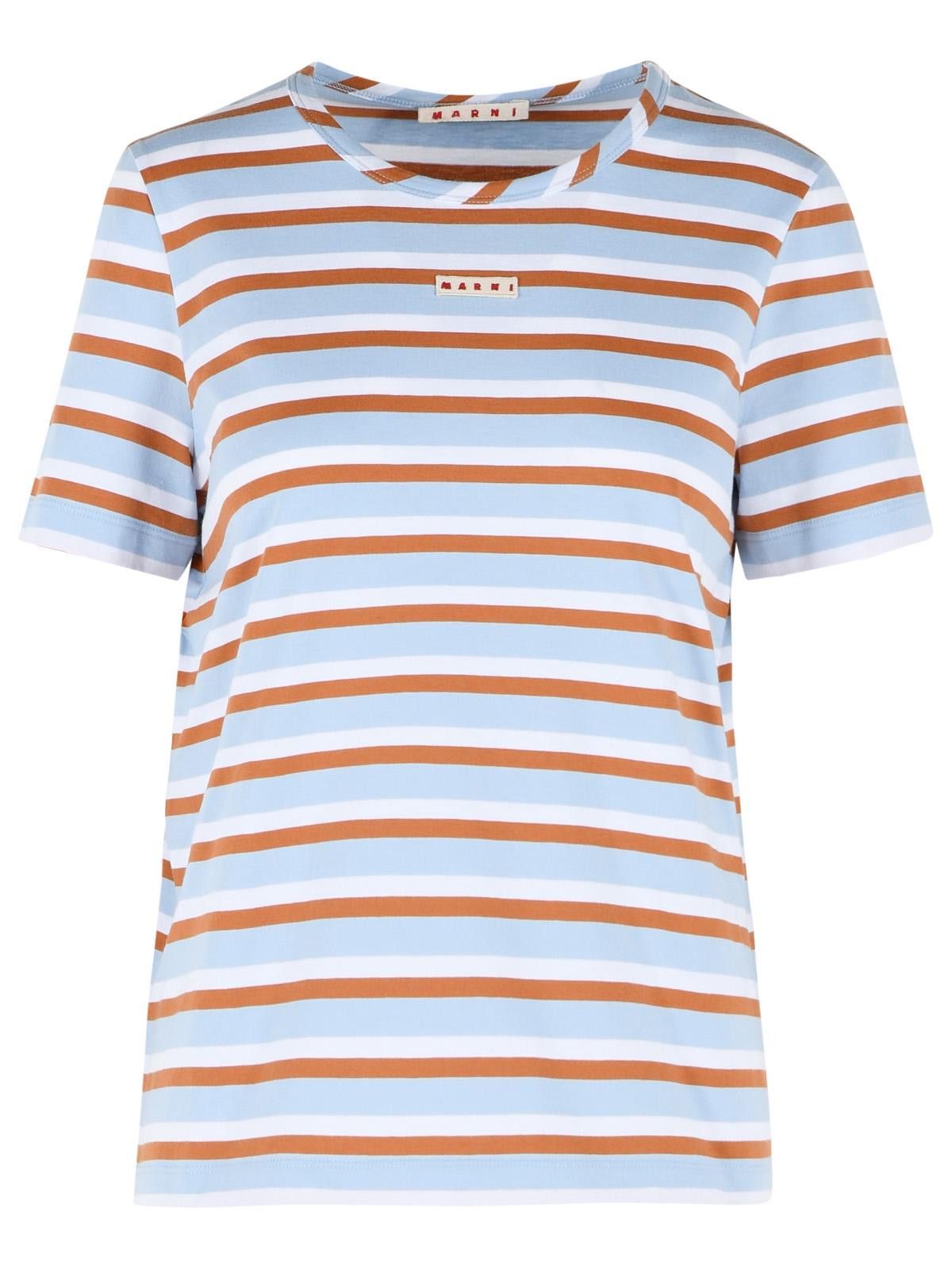 Marni MARNI Multicolor Cotton T-Shirt Size M / US 6-8 / IT 42-44 - 1 Thumbnail